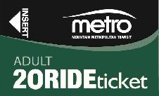 20 Ride Metro